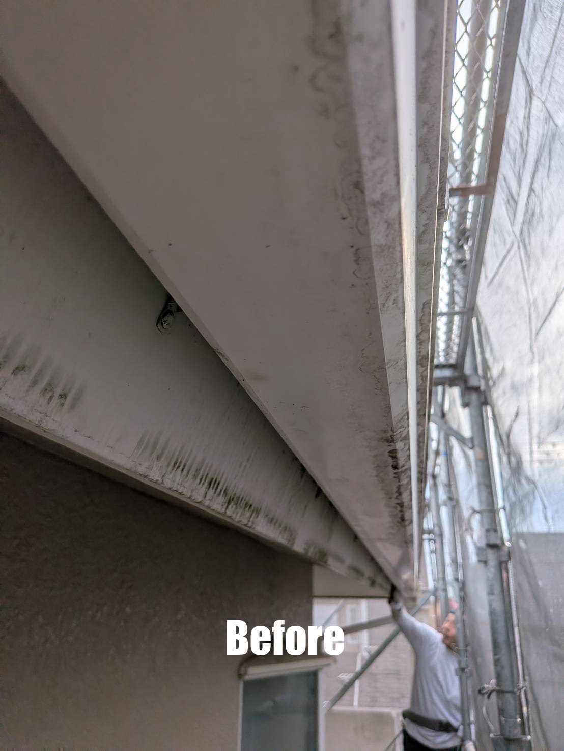 【破風、樋塗装】