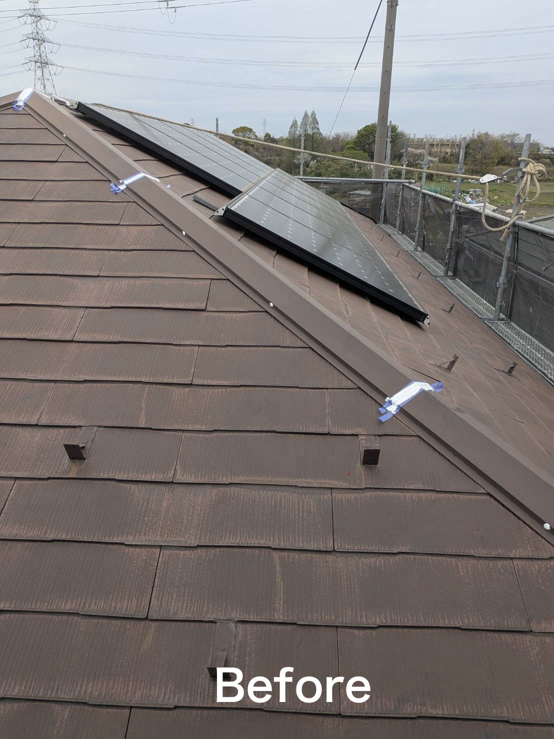 【屋根塗装 弱溶剤シリコン塗装】